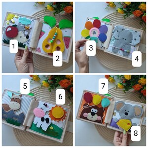 Personalized Quiet Baby Book Hedgehog, Felt Book for Fine Motor Skills ...