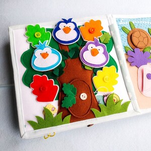 Quiet Baby Book Garden and Sea, Felt Book for Fine Motor Skills ...