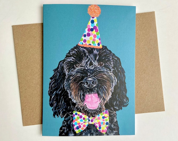 Cockapoo Birthday Card Cockapoo Card Cockapoo Birthday Gift Card for ...