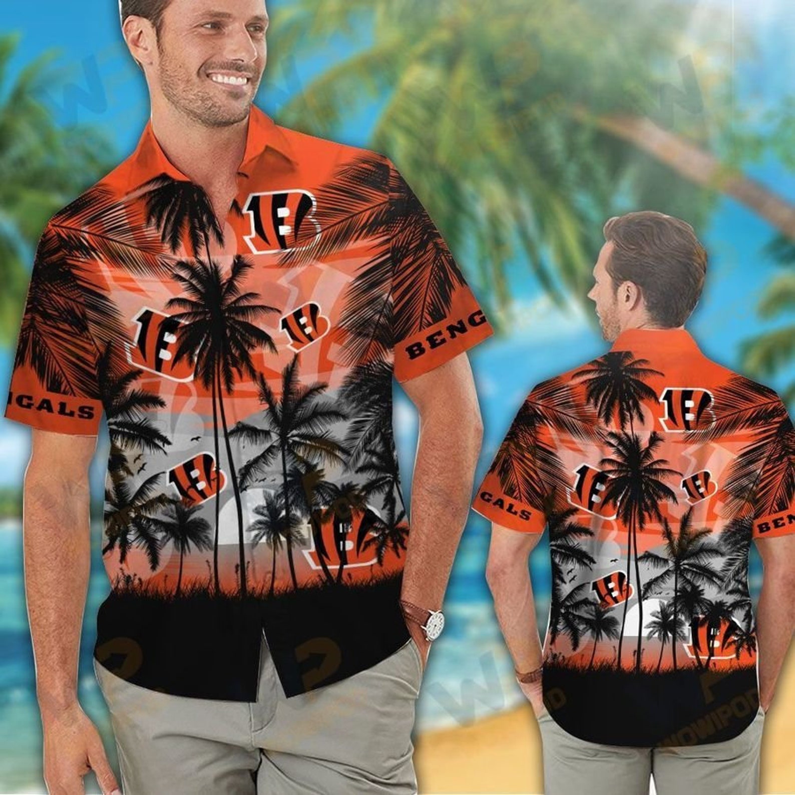 Cincinnati Bengals Hawaiian Shirt NFL Aloha Beach Shirt | Etsy