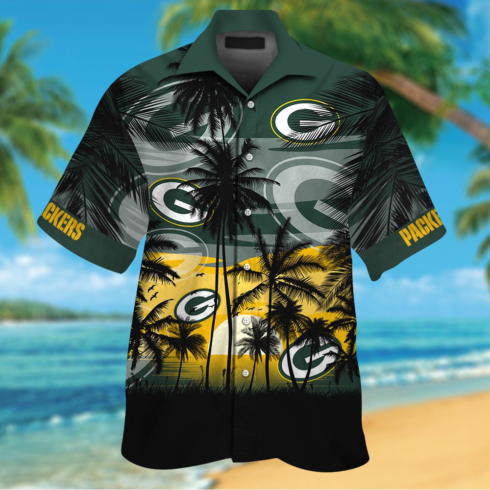 Green Bay Packers 3D Full Printed Hawaiian Aloha Shirt For | Etsy