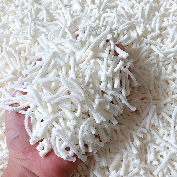 Shredded Natural Latex Filling, Crushed Latex Foam Filler, Stuffing for Pillows Bean Bag Dog Bed Pouf Ottoman Cushions BoosterToys Crafts