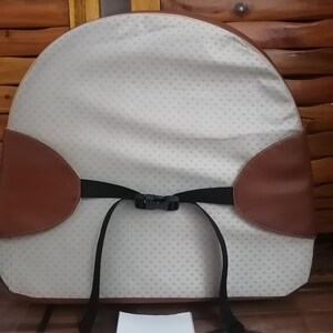 Coussin de siège rehausseur de chaise en similicuir PU avec attaches, oreiller de siège de salle à manger, coussins épais en éponge pour enfant, bébé, en forme de U, lavable image 6