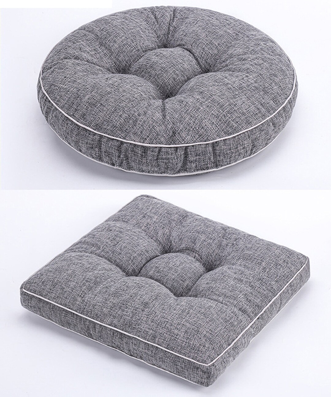 Tufted Dine Chair Cushions Kitchen Dining Chair Seat Pads Etsy