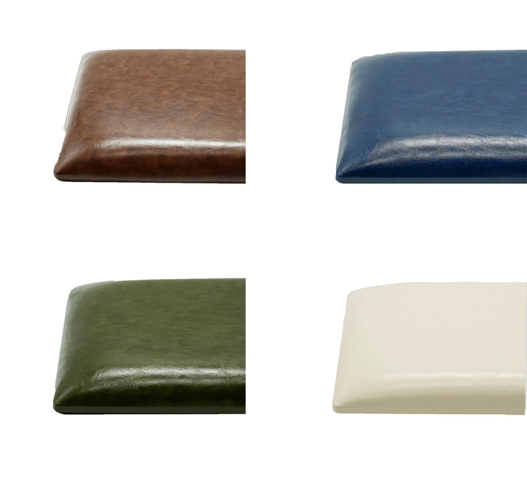 Custom Faux-leather Chair Seat Cushions, Waterproof Patio Bar Stool