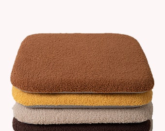 Coussins de chaise carrés en mousse à mémoire de forme, Coussin de chaise de salle à manger, Coussins de siège de cuisine, Coussins de sol pour terrasse, Amovible doux