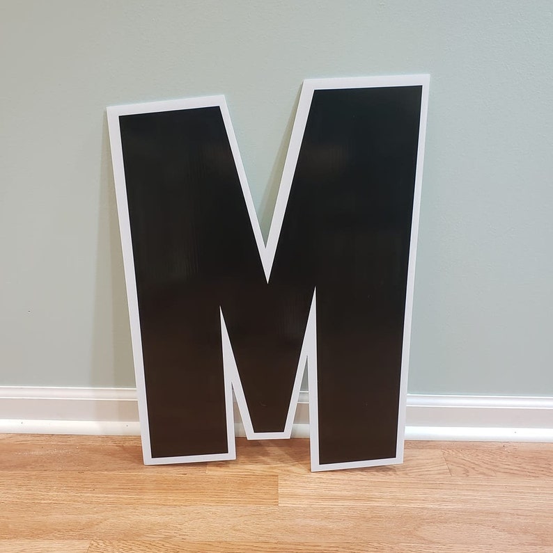 Yard Card Sign Individual Letter Etsy