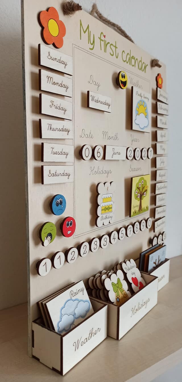 Mein erster Kalender SVG SVG Kalender Kalender SVG Laser - Etsy.de