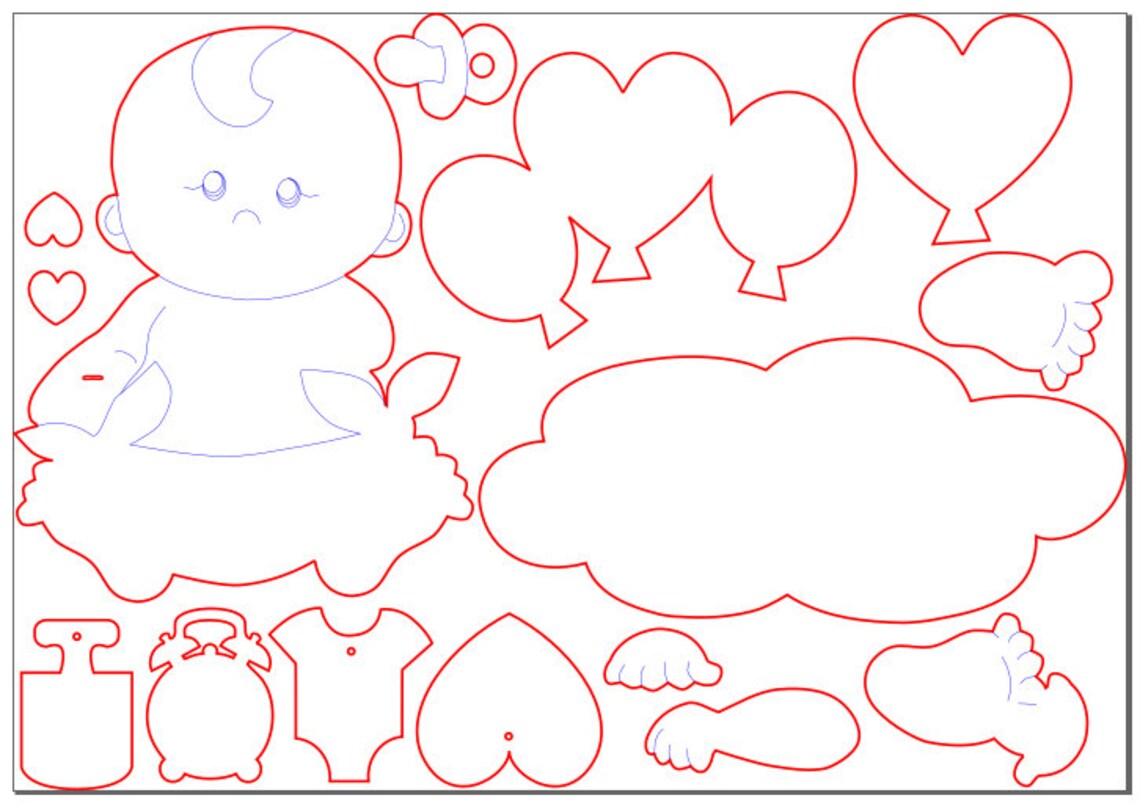 Svg Baby Name Sign Cloud laser cut files SVG Nursery Name - Etsy Italia