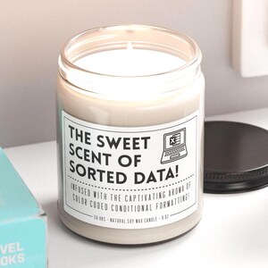 Funny Spreadsheet Gift, Excel Spreadsheet Humor, Coworker, Accountant, Data Analyst Gift, Administrative Assistant, Office Decor Soy Candle