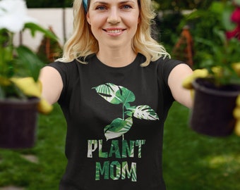 Plant Mom Shirt, Houseplant Shirt, Plant Lover Shirt, Crazy Plant Lady Shirt, Retro Plant Womens Shirt, Plant Lover Gift, Botanical Shirt