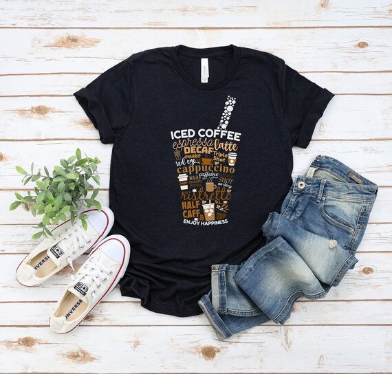 Unisex Iced Coffee Tshirt, Coffee T-Shirt, Coffee Shirt, Coffee Lover Shirt, Iced Coffee Lover Tshirt, Coffee Tshirt, Coffee Lover Tshirt