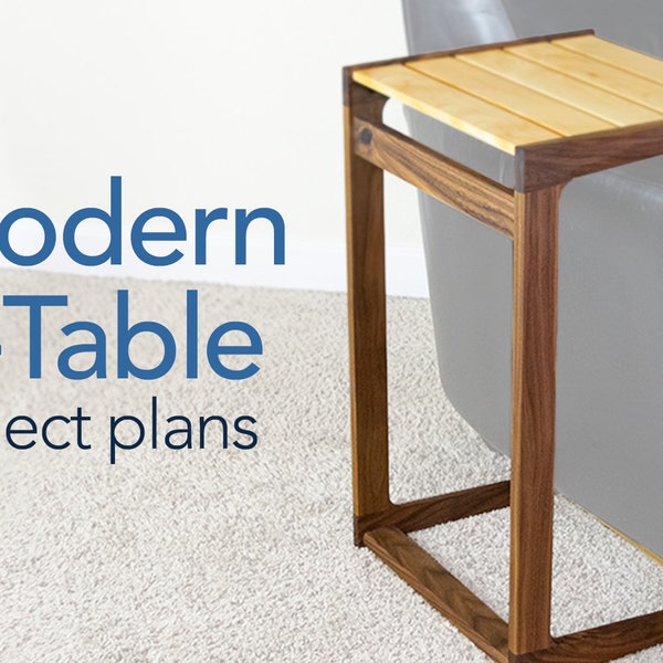 Mid-Century Modern C-Table Plans | Woodworking Project