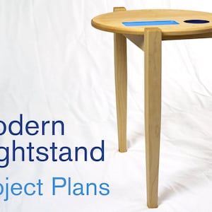Modern Nightstand Plans | Woodworking Project