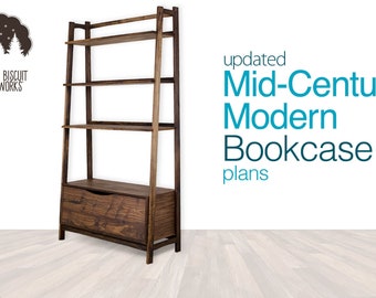 Mid-Century Modern Bookcase Plans | Woodworking Project Plans