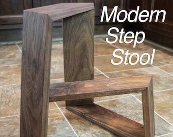 Modern Step Stool Plans | Woodworking Project Plans