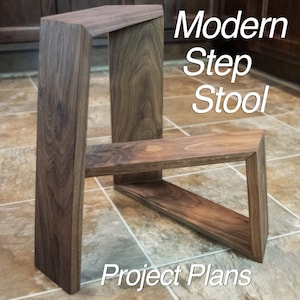 Modern Step Stool Plans | Woodworking Project Plans