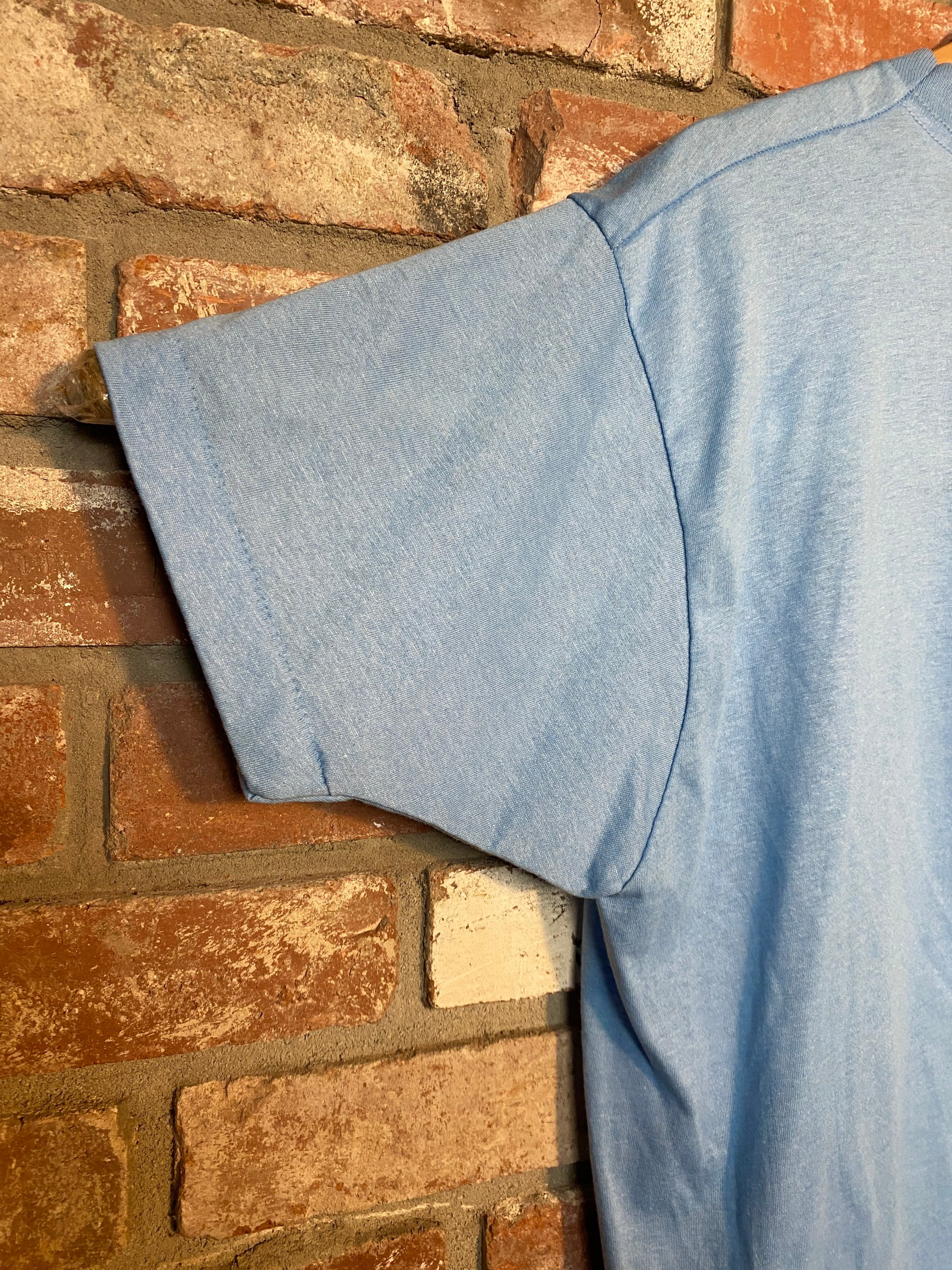 Vintage 80s Elvis Light Blue T-Shirt size XXL image 4