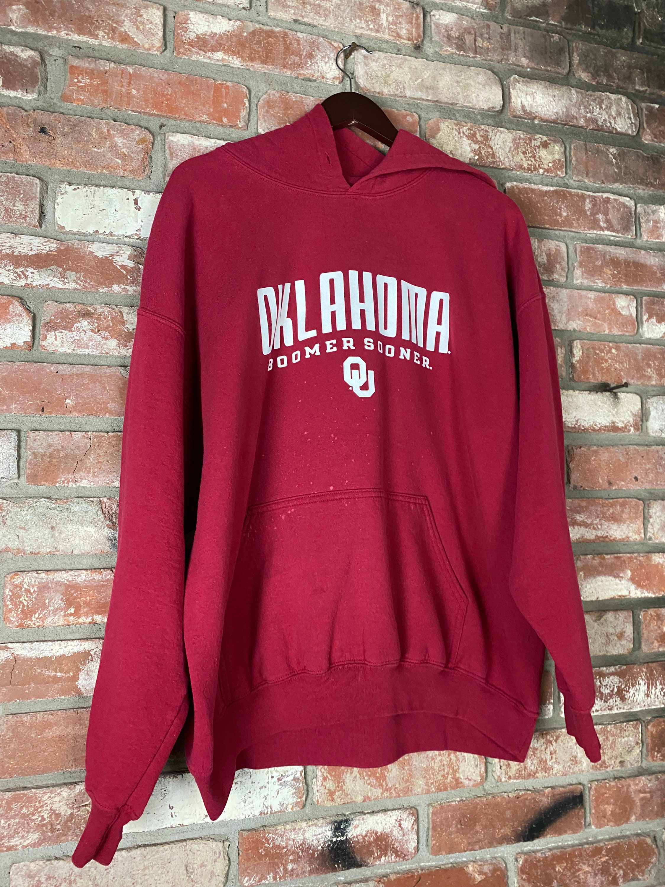 Vintage Oklahoma University Pullover hoodie-Size XL- Preowned image 2