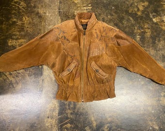 Chaqueta Winlit de cuero repujado de los años 90