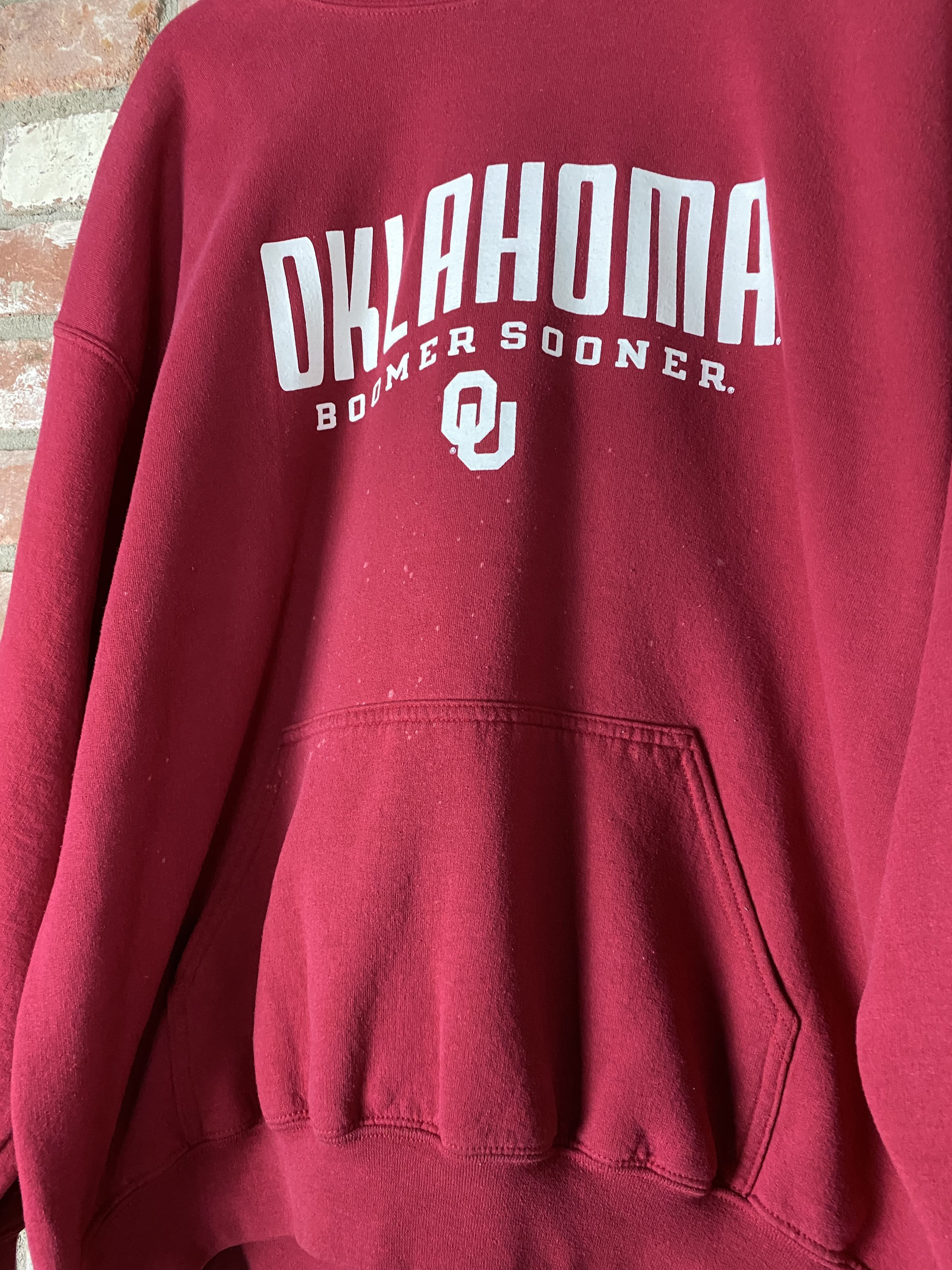Vintage Oklahoma University Pullover hoodie-Size XL- Preowned image 3