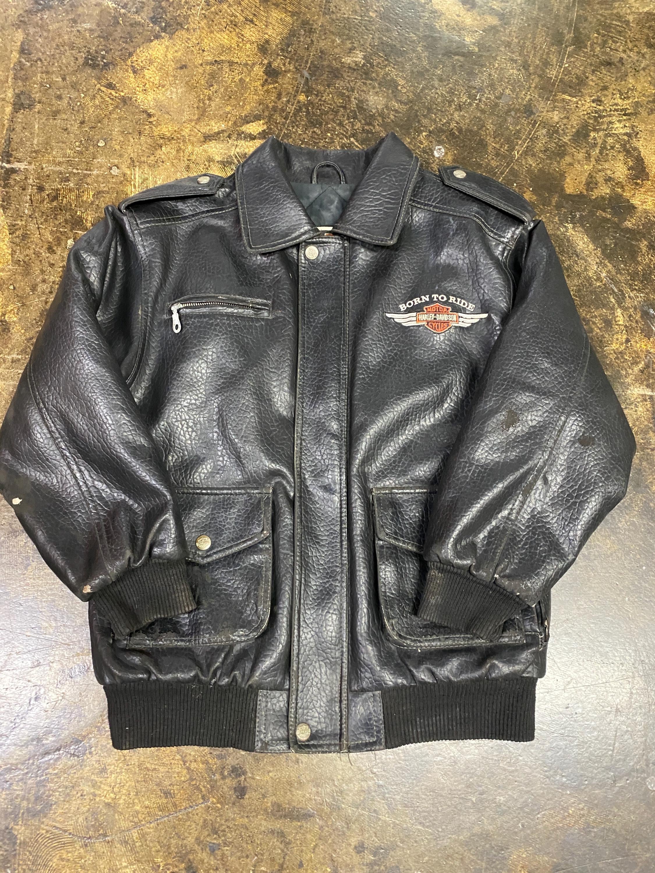 Vintage Harley Davidson Leather Jackets - Etsy