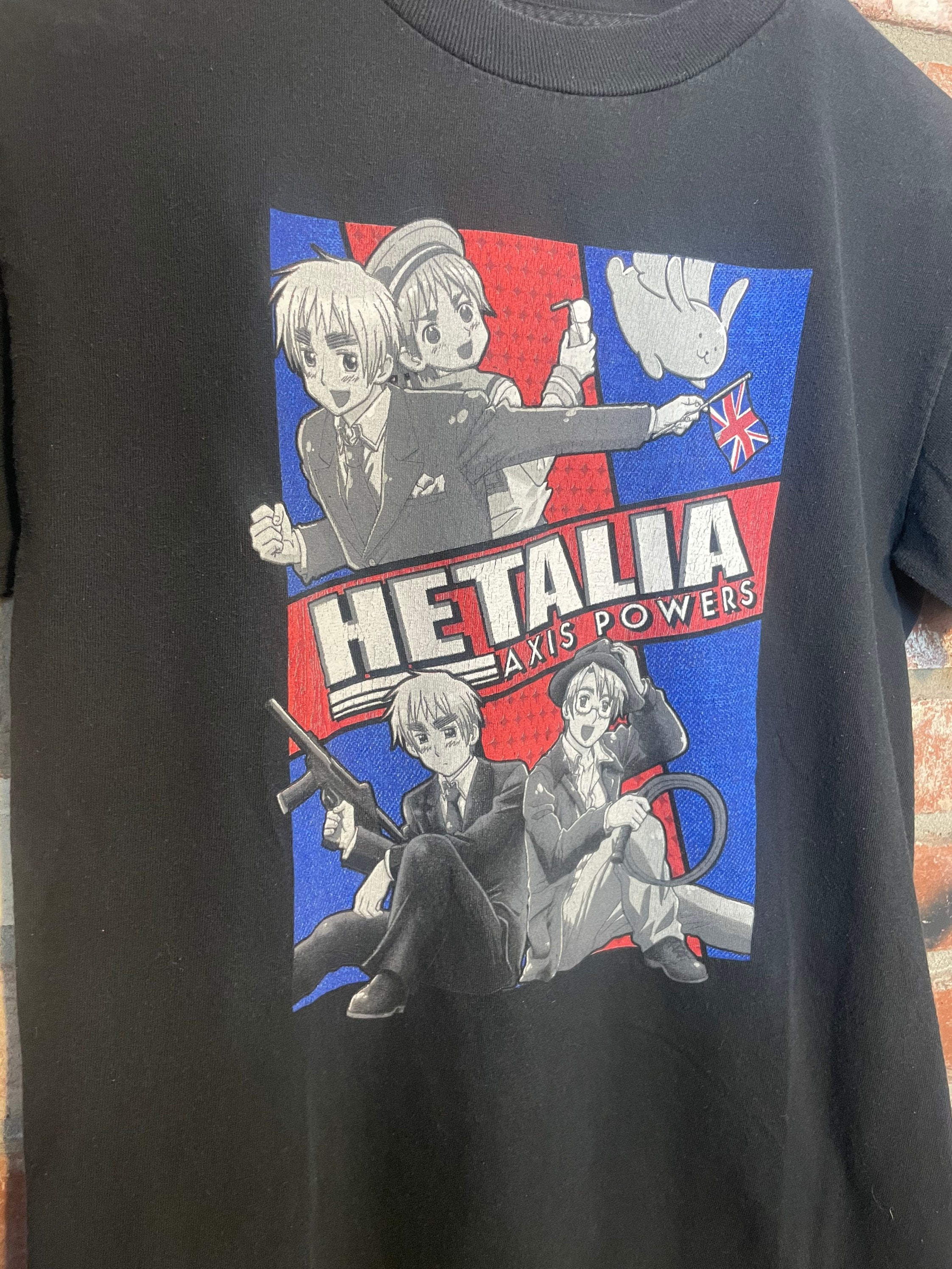 Vintage Y2K 2000s Hetalia Axis Powers Anime T-shirt-Size S image 2