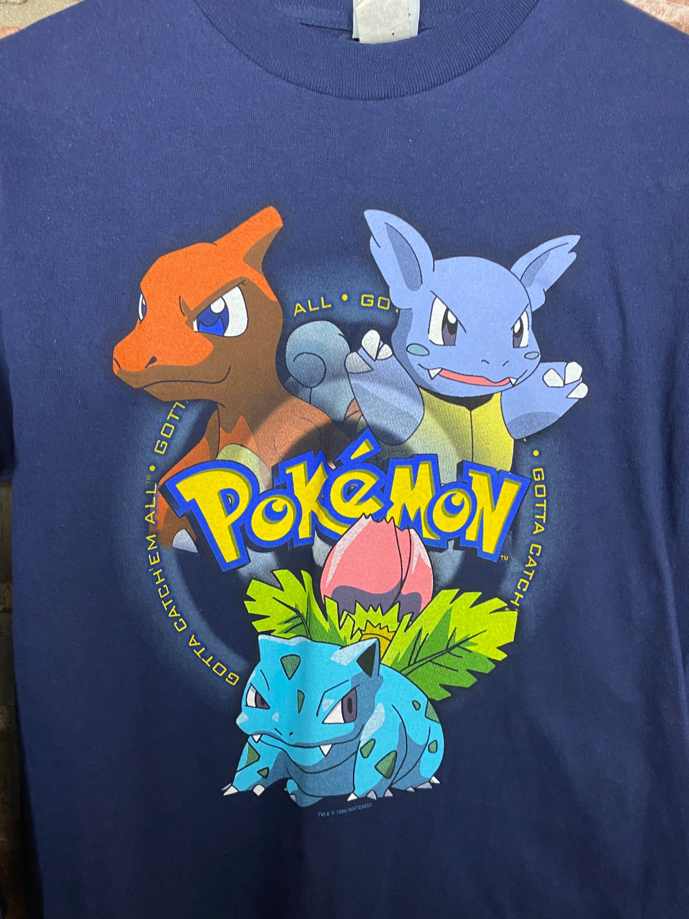 Vintage 90s 1999 Pokémon Nintendo longsleeve shirt-Size youth medium image 3