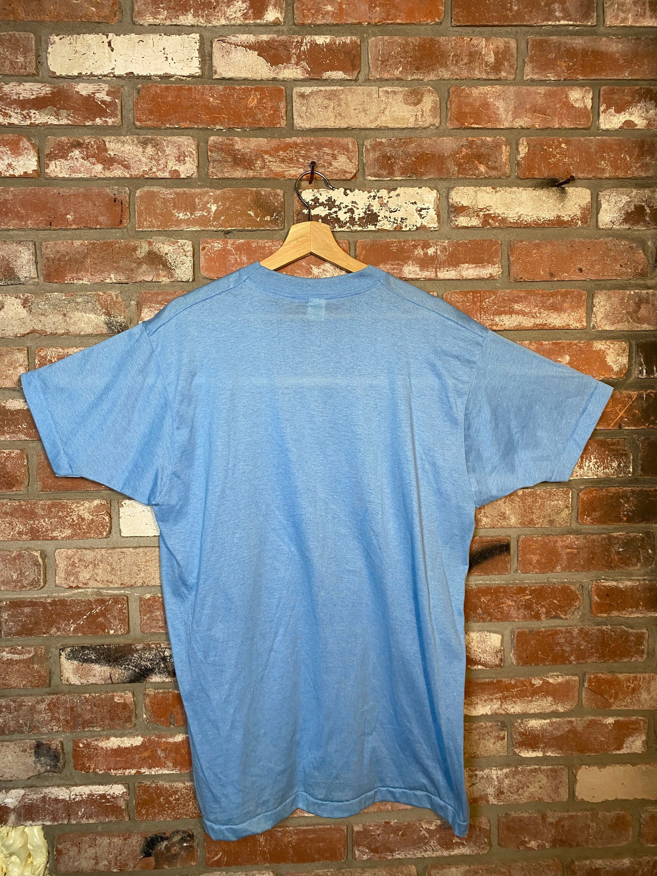 Vintage 80s Elvis Light Blue T-Shirt size XXL image 10