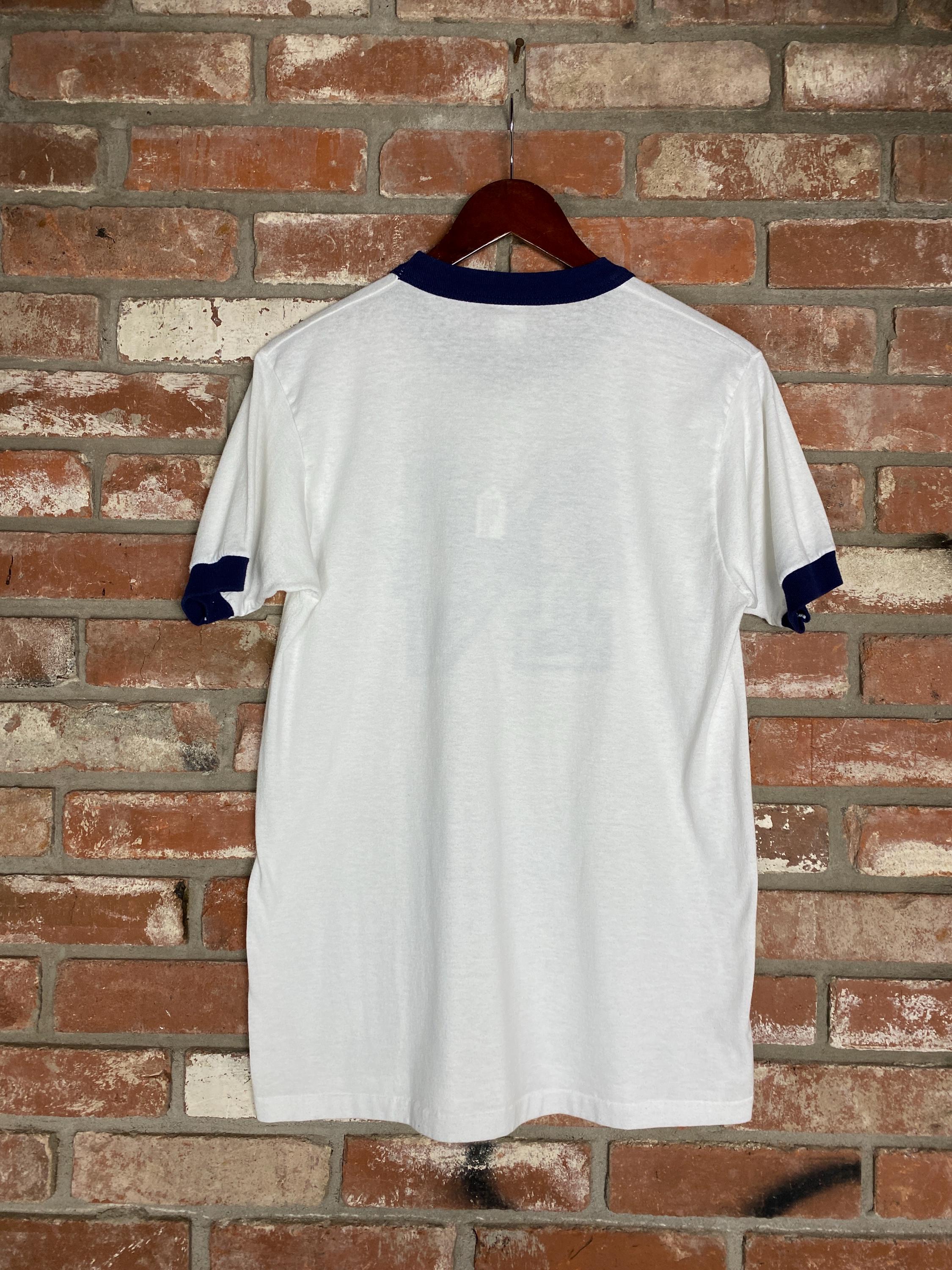 1980s Navy Ringer T-Shirt image 2