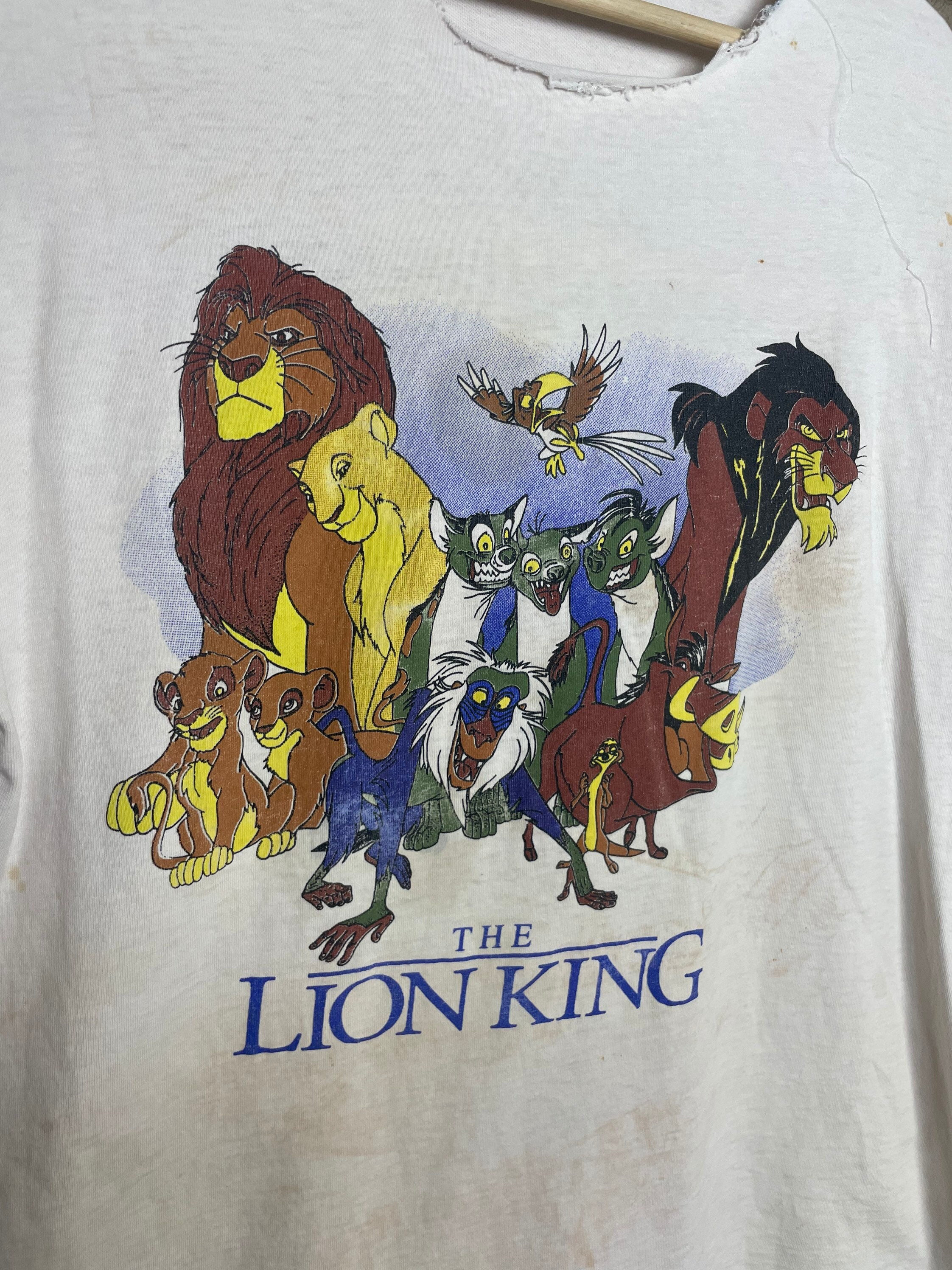 Vintage 90s The Lion King Movie Cartoon short sleeve T-shirt image 3