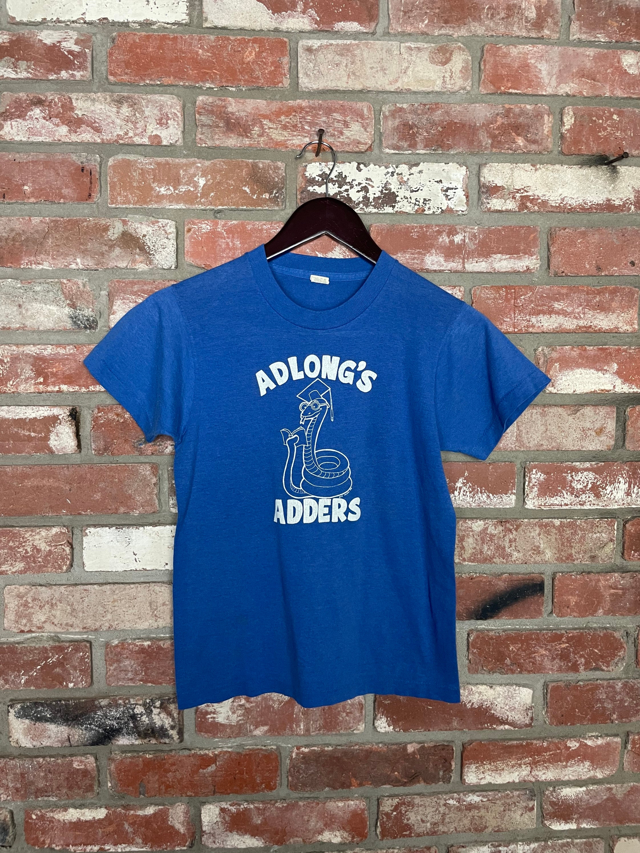Vintage 80s Adlongs Addlers Kids School t-shirt-Size kids small
