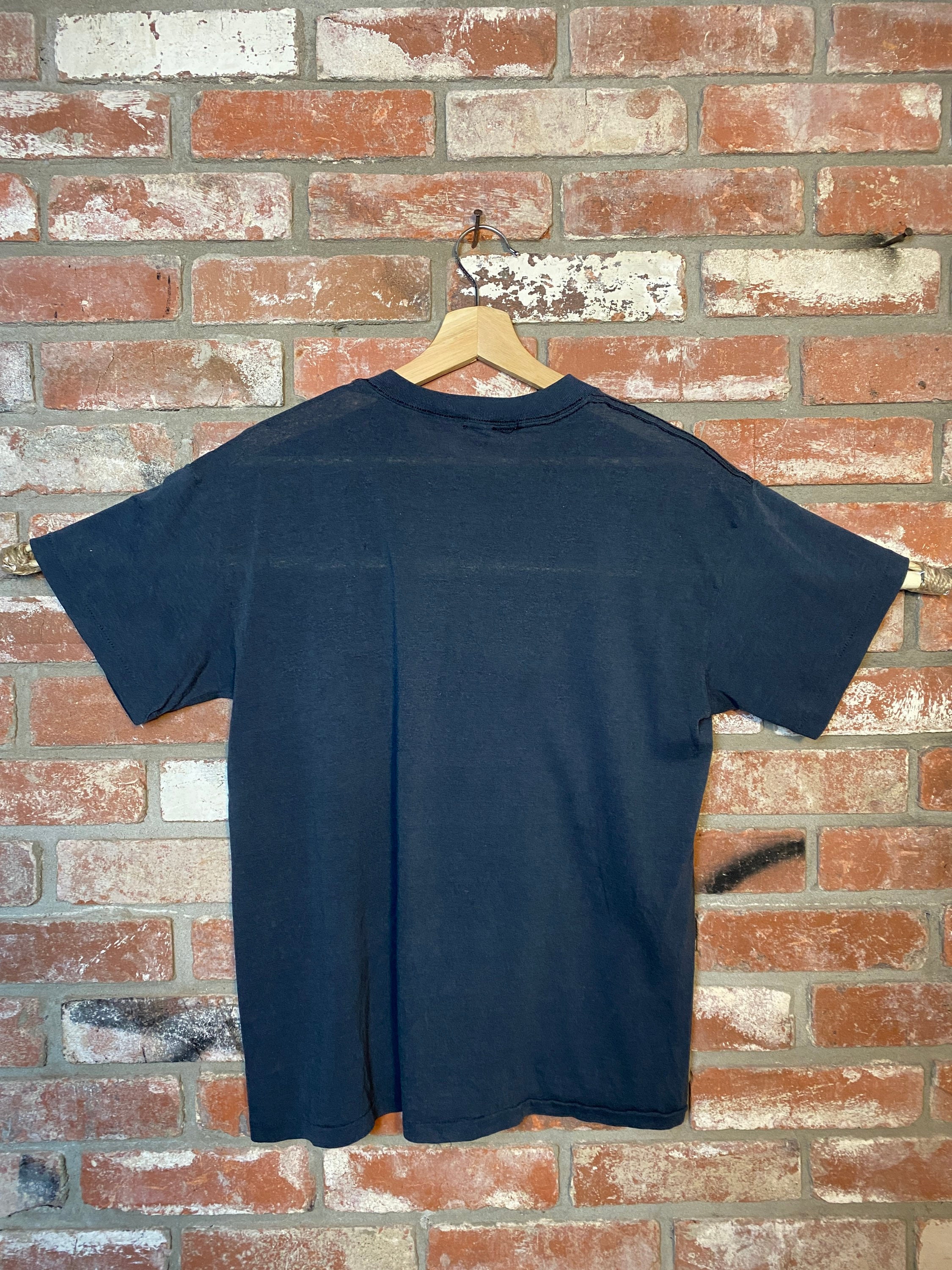 Vintage 80s Batman Yellow logo Paper Thin T-shirt image 7