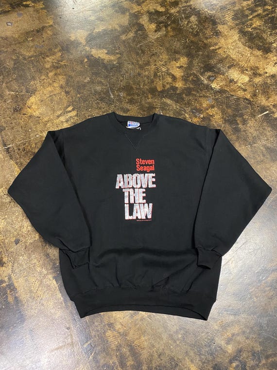 1991 Steven Seagal Above The Law Warner Bros Black Sweatshirt