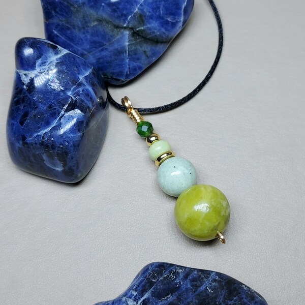 Hydrogrossular Necklace Etsy