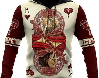 lion printed hoodies