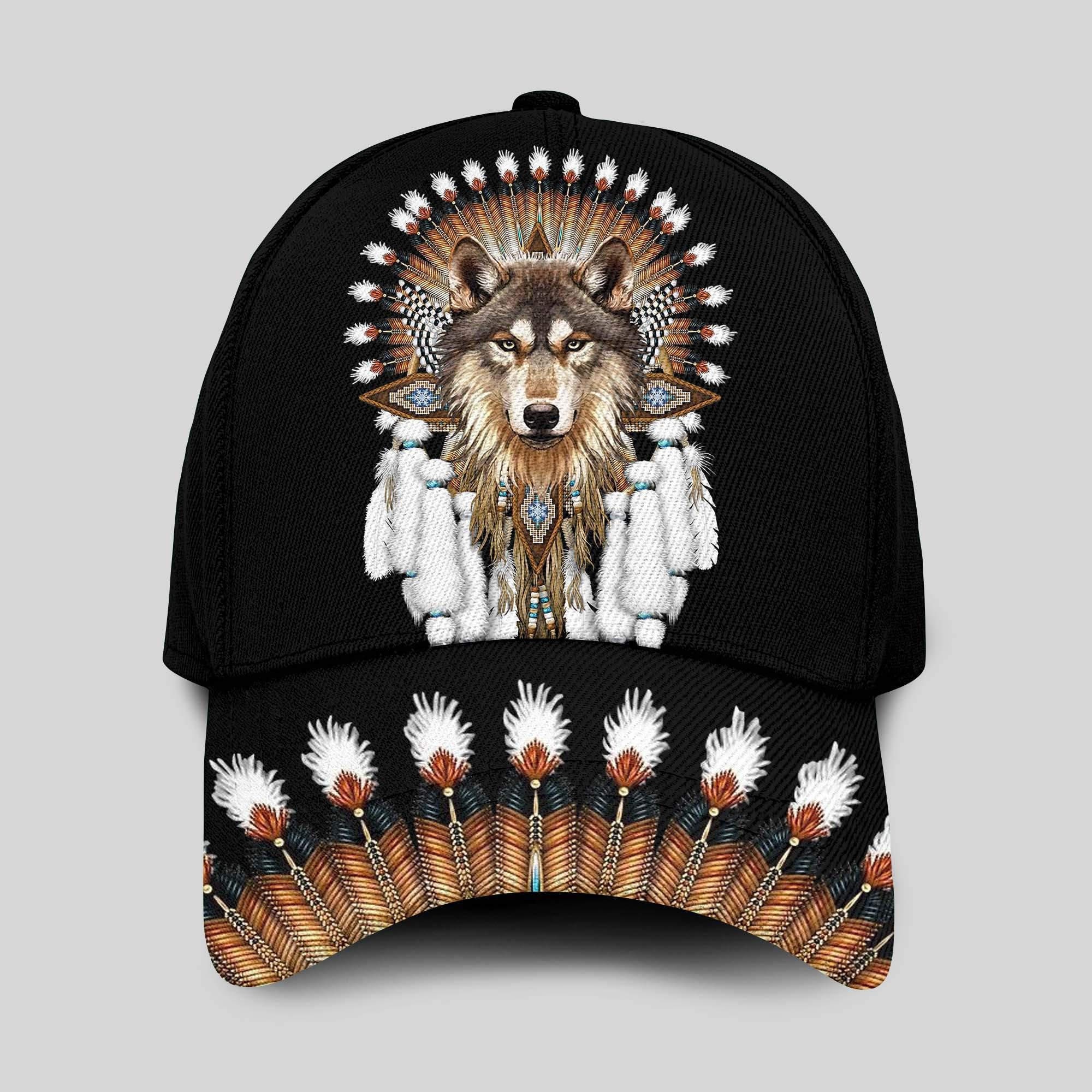 Native American Wolf 3D Classic Cap Etsy