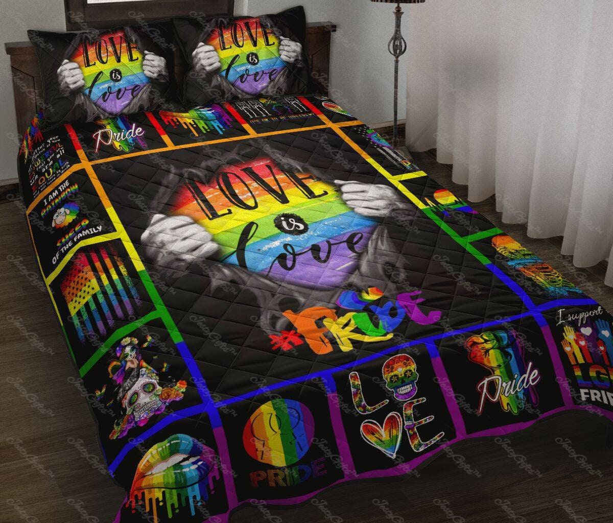 LGBT Pride Love 3D Bedding Set LGBT Bed Set Love LGBT Quilt Etsy