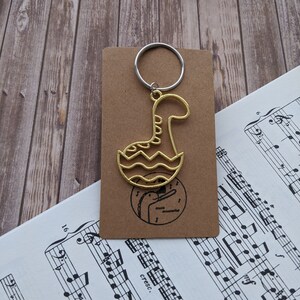 Apatosaurus Egg Keychain