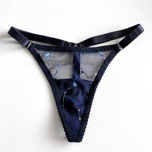 Midnight Constellation Low Rise G-String, Thong, Cheeky, or strappy