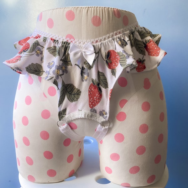 OUVERT French Cut High Waist Undies Zijde Satijn kruisloos rugloos