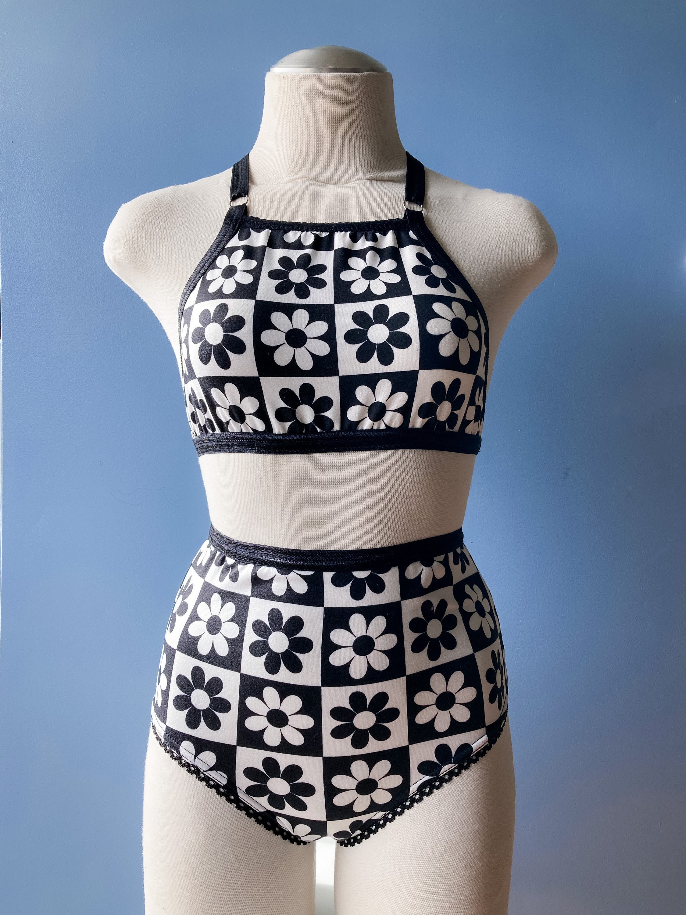 checkerboard bralette