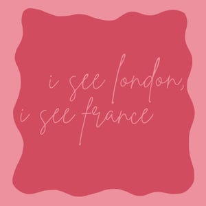 I see London, I see France