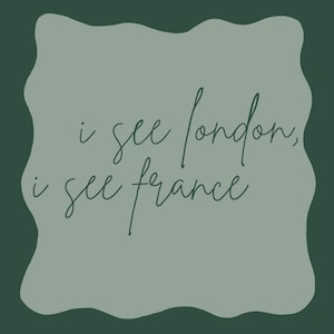 I see London, I see France
