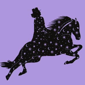 Side Saddle Png, Halloween SVG, Horse, Sublimation Design Transfer, Aside, Jumping, aside, Witch,  horse Print And Cut Design File