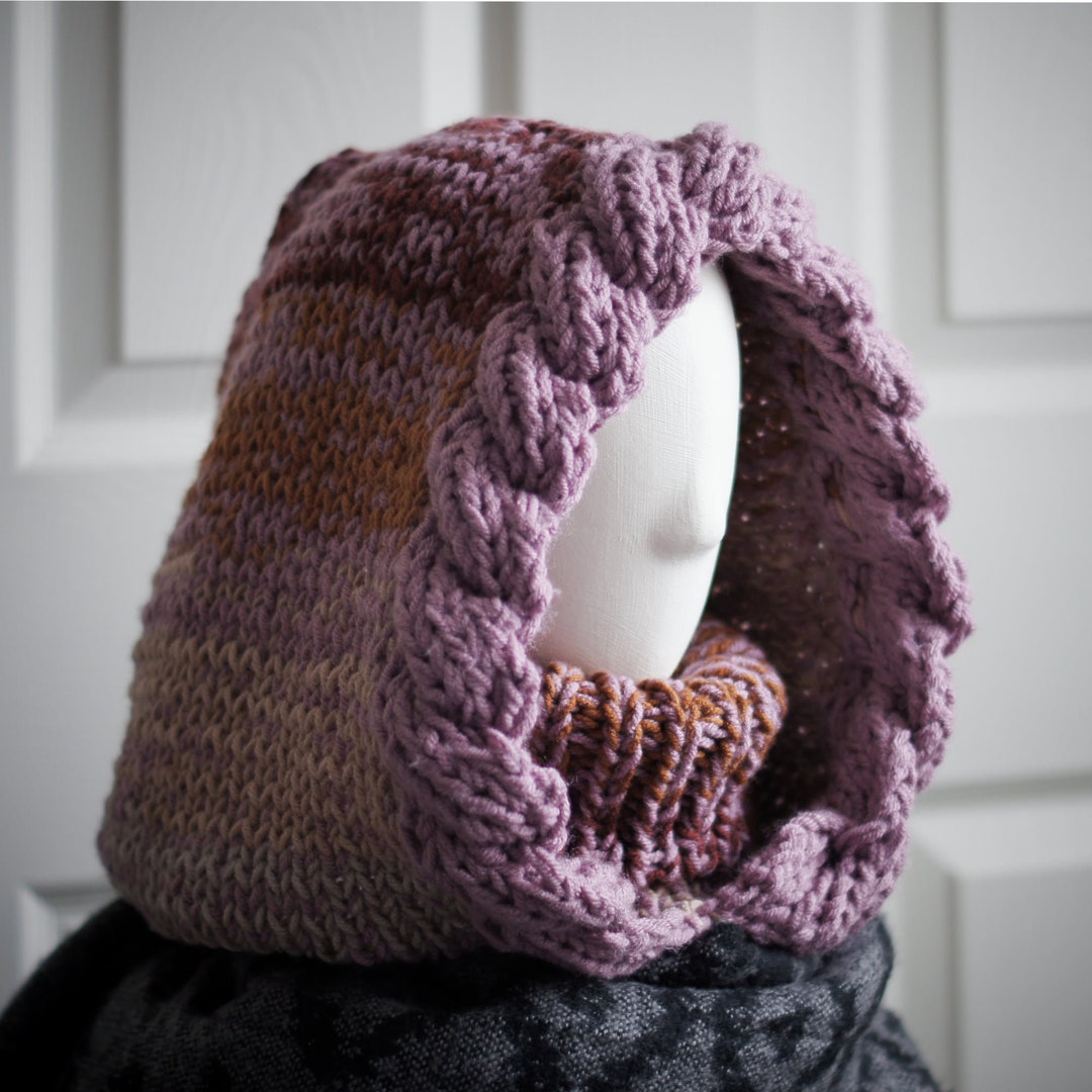 Knit Balaclava Hooded Scarf With Multi-way Neck Warmer for Cold Days ...