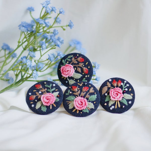 Handcrafted Rose Brooch Pins - Unique & Delicate Floral Jewelry for Women - Perfect Holiday Gift