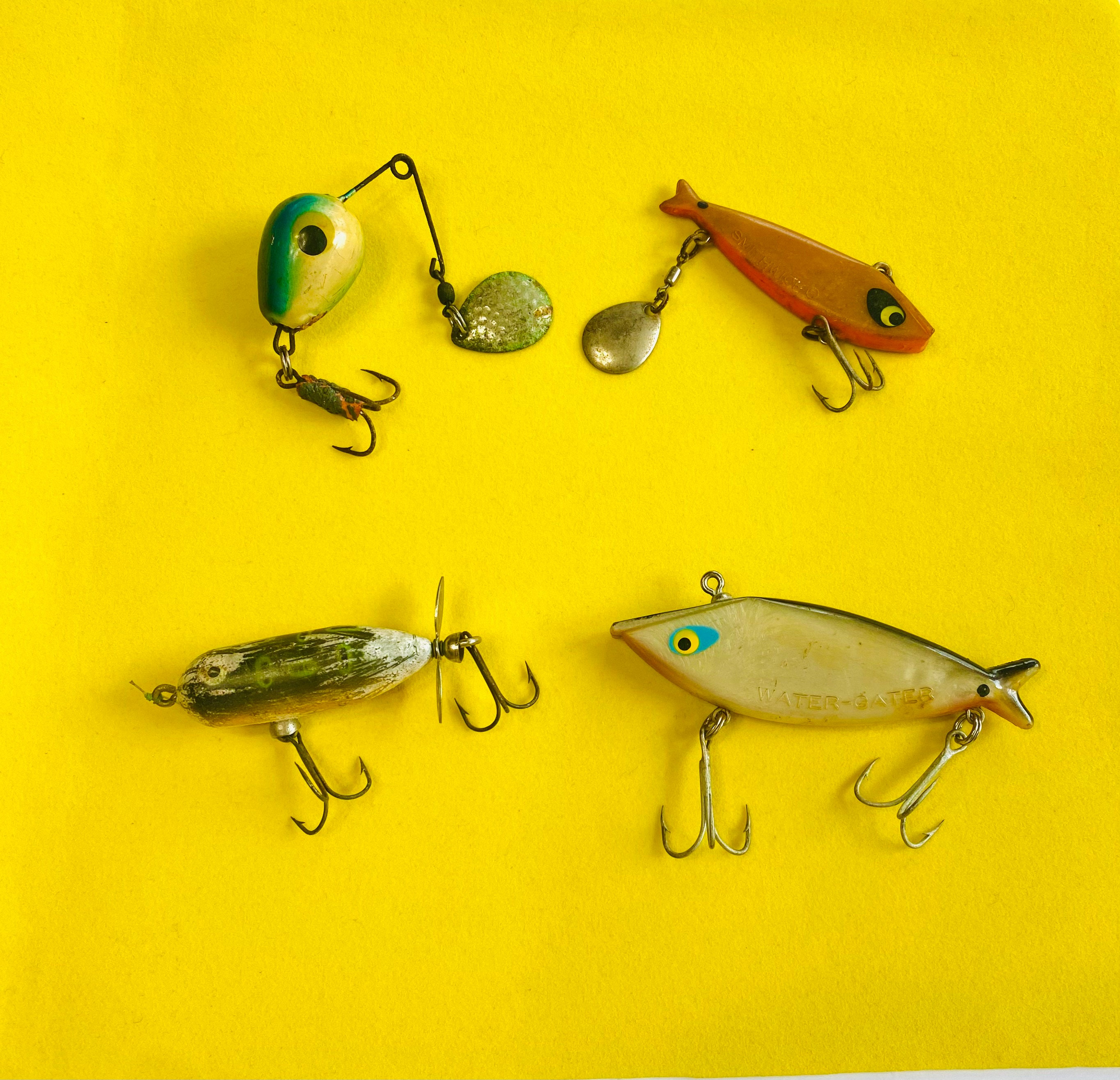 Lot of Four/vintage Fishing Lures, Heddon Lure, Old Tackle, Collectible  Lures, Fishing Lures, Fishing Enthusiast, Smithwick Lures 