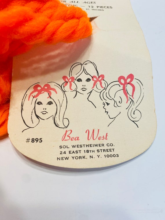Two Vintage 1960s-70s Girls Hair Bows/Ribbons,m, … - image 2
