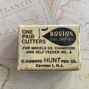 Antique 1920&#39;s Boston Pencil Sharpener, Antique/Vintage Advertising, Art Deco Tools, Antique Collectibles, Teacher Gift